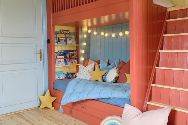 This Colorful Kids' Bedroom Has the *Most Incredible* DIY Bunk Bed