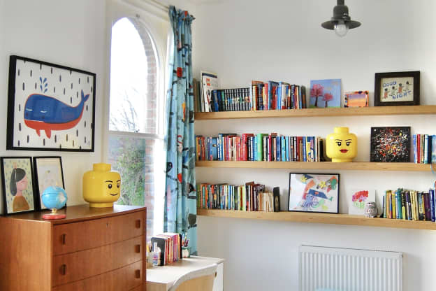 This Colorful Shared Kids' Room Has Private Spaces and Storage for Days