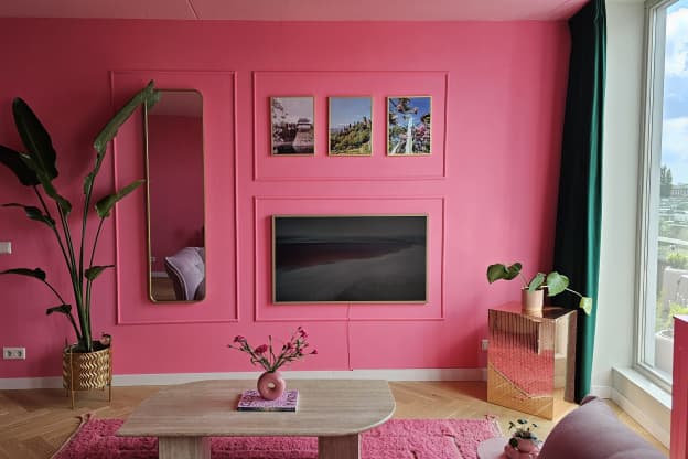 This Apartment in Amsterdam Is Painted Entirely Hot Pink (You'll Love It!)