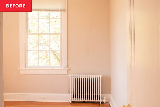 Before and After: An Under-$200 Paint Project Adds Major Drama to This Impeccably Organized Office