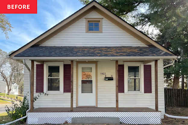 Before and After: This Plain White Home Transformed into the Cutest Storybook Cottage