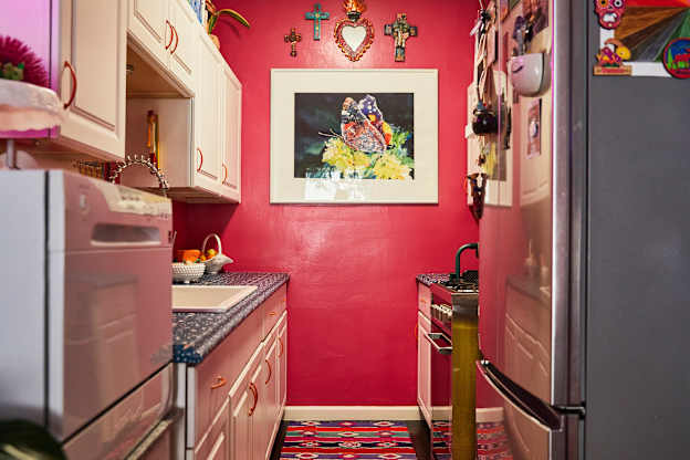 She Put a 5-Tier Bookshelf on Her Fridge, and It Created Storage Out of Thin Air