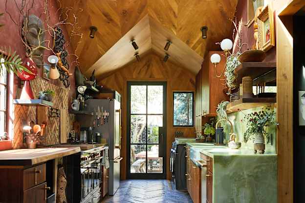 This LA Cottage Breaks Every Design Rule with Handmade Wood Floors and Speciality Wall Finishes