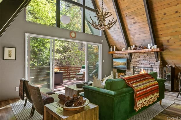 This Woodsy A-Frame for Sale in California Is a Hygge Haven