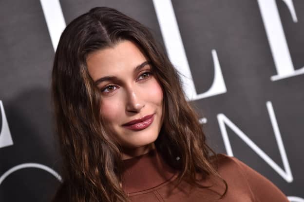 Hailey Bieber's Kitchen Proves That Dark Paint Does Not Equal a Dark Space