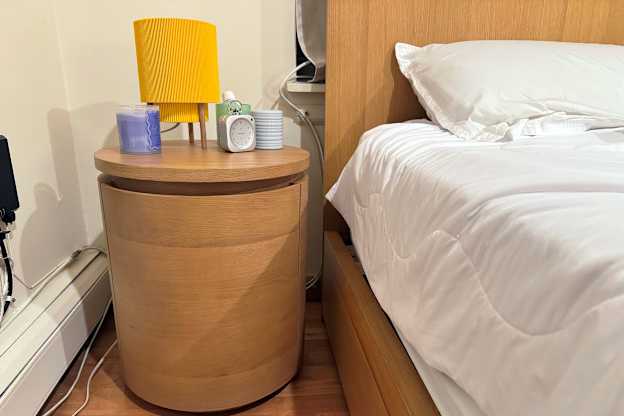 I Upgraded My Old Nightstand with Article’s Stylish Side Table (It Has So Much Storage!)