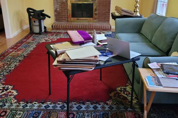 Before and After: See How a Stager Lightened Up a Cramped, Awkward Living Room