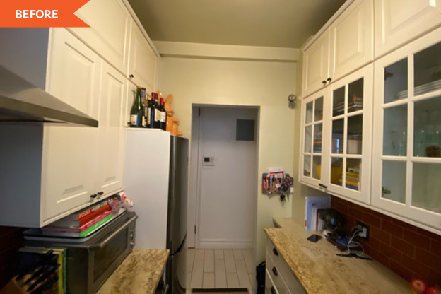Before and After: A Dark, Cramped Kitchen Turns into an Airy Space with a Breakfast Bar