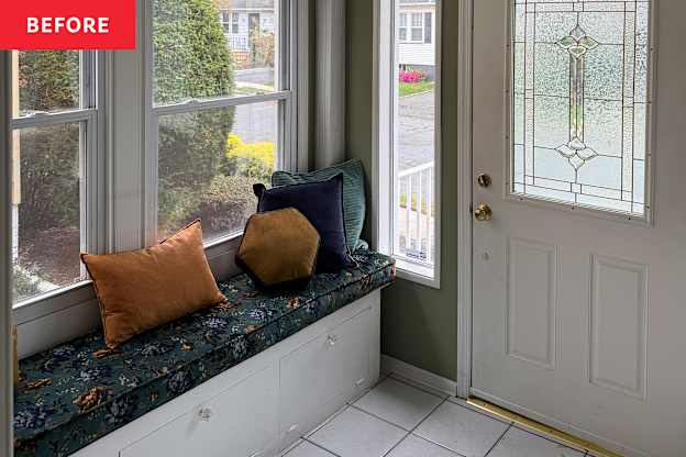 I Painted My Boring Entryway Moody Green, and It's Now Cute as Can Be