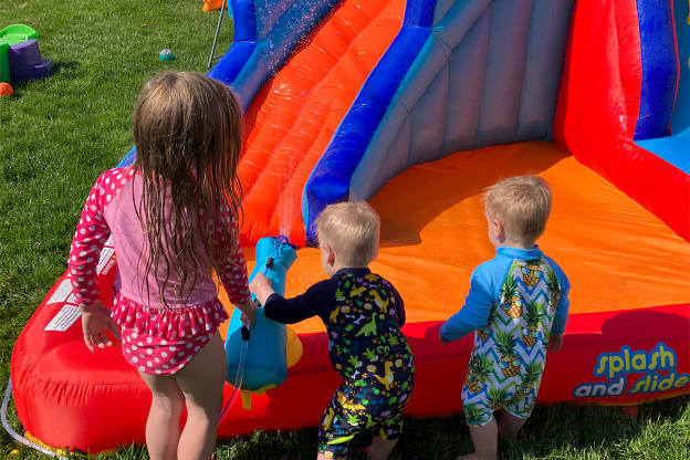 I Bought a $200 Inflatable Water Slide from Sam's Club for My Kids, and I Can Already Tell It Was Worth It
