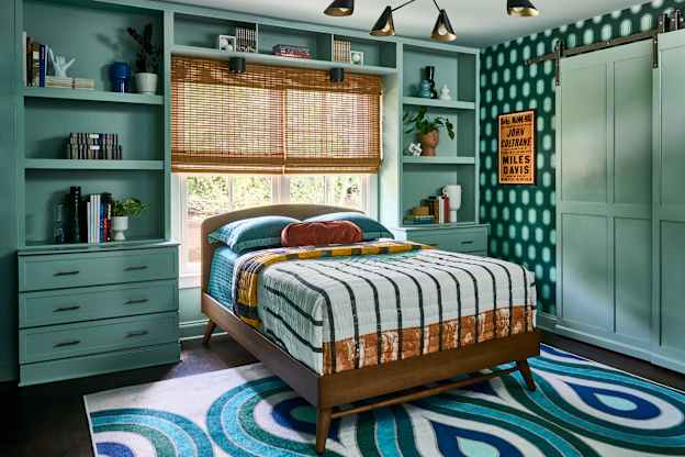 This Kid's Groovy Bedroom Makes Me Feel Like I'm in the 70's (in the Best Way!)