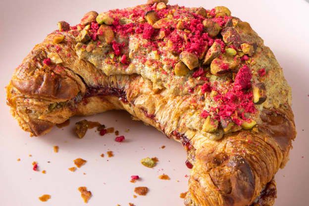 Pistachio-Filled Croissants Are an Ingenious Way to Use Up Day-Old Pastries