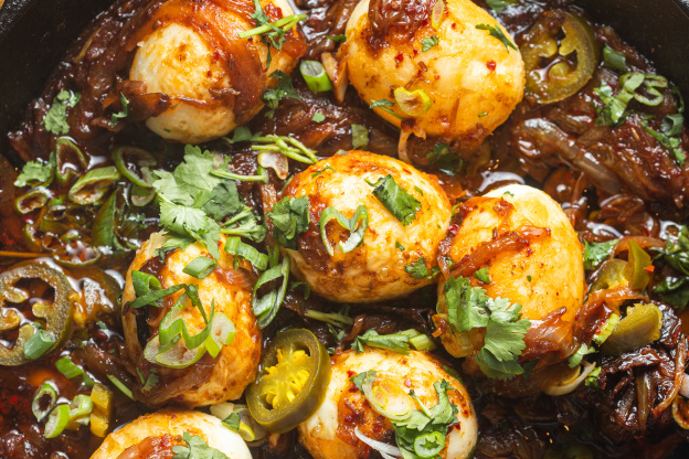 I Tried Yotam Ottolenghi's Fried Boiled Eggs in Chili Sauce, and It Is Absolutely Magical