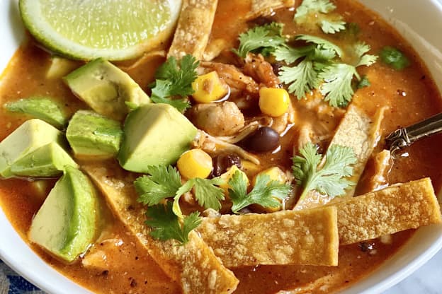 Instant Pot Chicken Tortilla Soup Is Hearty and Customizable