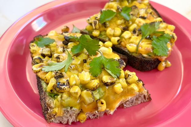Up Your Avocado Toast Game with This Avocado Chili Corn Cheese Toastie