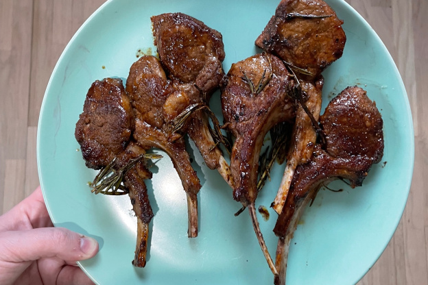 I Tried This Sweet and Savory Recipe for Honey-Glazed Balsamic Lamb Chops