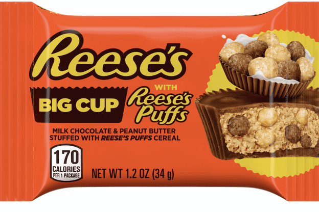 Reese's Newest Big Cup Will Be Stuffed with Reese's Puffs Cereal