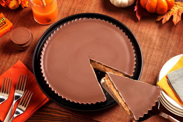 Reese's Is Selling a Gigantic Peanut Butter Cup for Thanksgiving — And It Deserves a Spot on Your Table