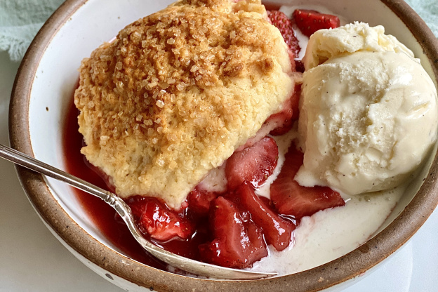 Christine's Perfect Strawberry Cobbler