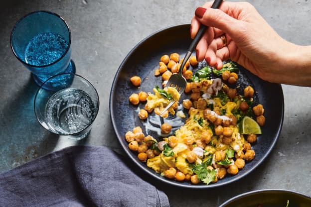 Fried Chickpeas and Scrambled Eggs Make the Perfect Meatless Entree