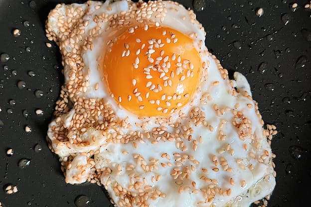 I Tried Sesame Fried Eggs and It's My New Favorite Breakfast