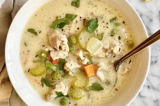 This Creamy Chicken and Vegetable Soup Is Peak Coziness