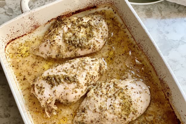 Garlicky Greek Chicken Breast Is Bursting with Flavor