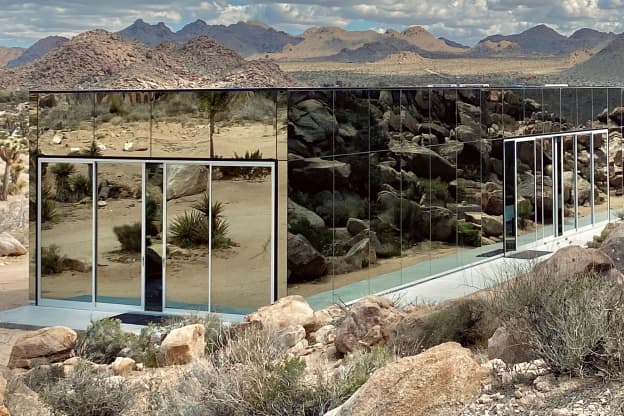 The Iconic Invisible House Is Finally Up for Sale, and the Kitchen Is Just as Unique as Its Location