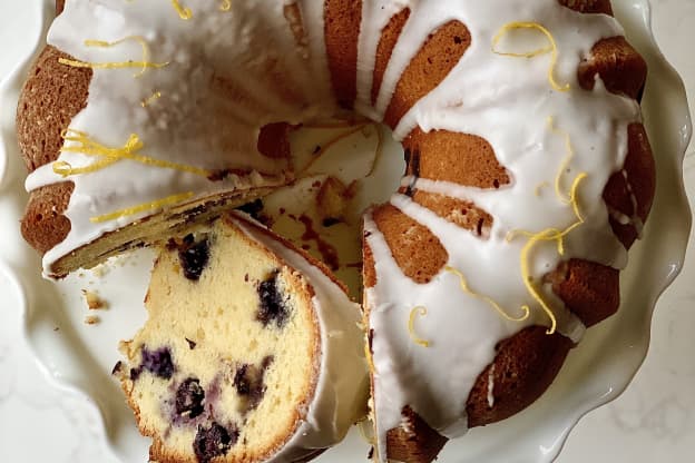 Cream Cheese Lemon Blueberry Pound Cake Is My Favorite Spring Dessert