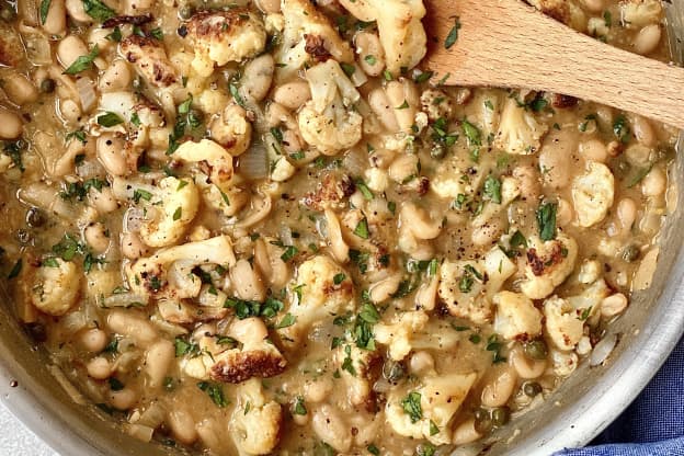 Braised Cauliflower and White Bean Piccata Is the Tight Budget Recipe I Rely On