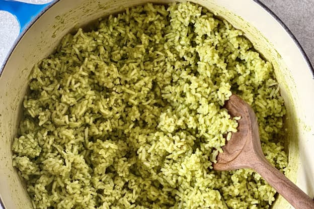 Mexican Green Rice Is the Vibrant, Herby Dish That's Perfect for Taco Nights
