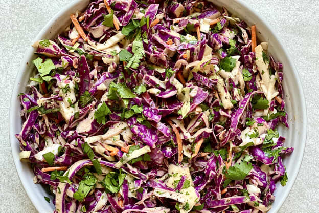 3-Ingredient Cilantro Lime Slaw Is My Go-To Lazy Summer Side