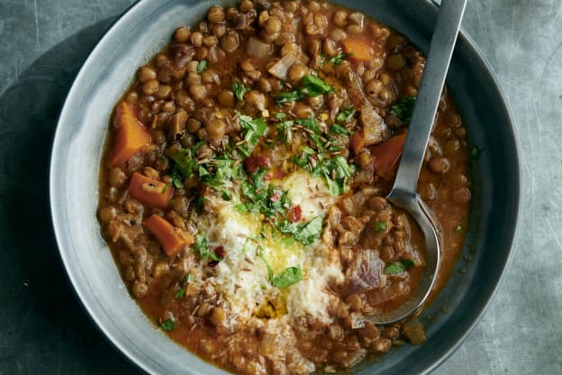 This Big-Batch Lentil Parmesan Soup Will Feed You for Days