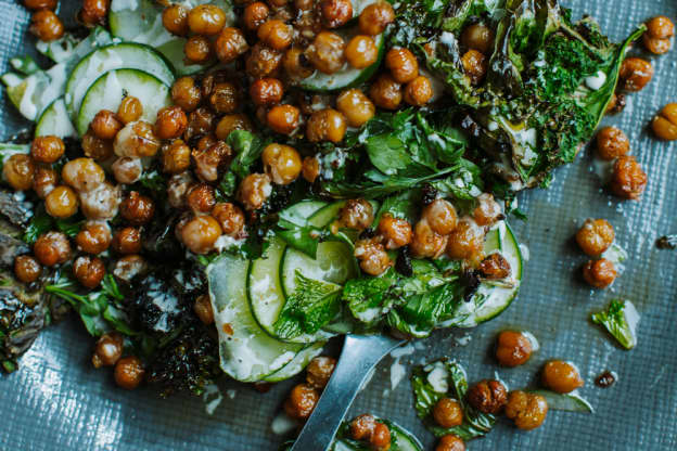 Hetty McKinnon's Crispy Chickpea Salad Is Loaded with Greens and Herbs