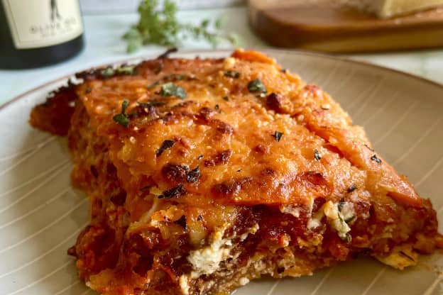 You Won't Miss the Noodles in This Cheesy Sweet Potato Lasagna