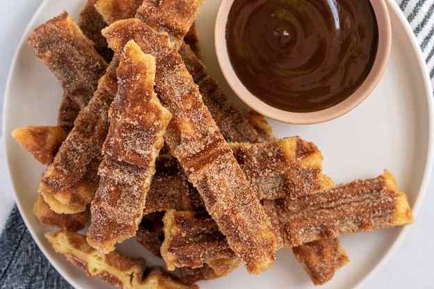 When You Cook Churro Dough in a Waffle Maker, Magic Happens