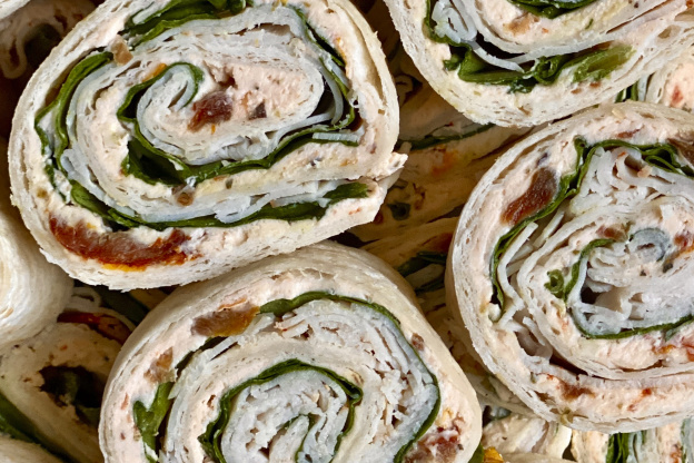 Mediterranean-Inspired Turkey Pinwheels