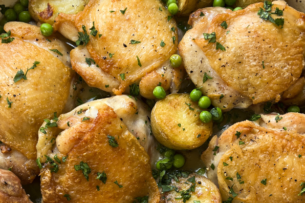 Chicken Vesuvio Is a Comforting Dinner That Makes Cooking Fun Again