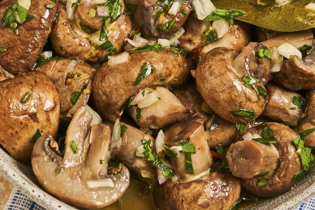 These Garlicky Marinated Mushrooms Go with Everything