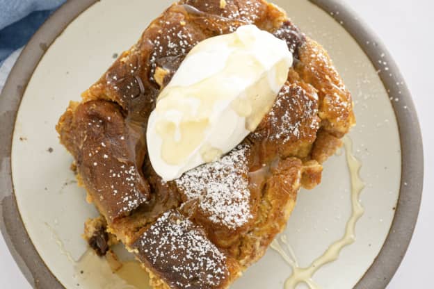 Chocolate Chip Pumpkin Bread Pudding Is an Easy, Holiday-Worthy Dessert