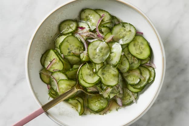 This Crunchy Cucumber Onion Salad Is the Summer Side That Demands Seconds