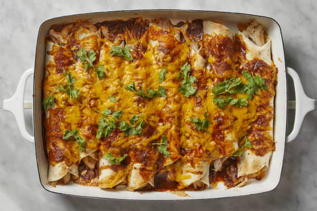 These Cheesy Enchiladas Are the Perfect Way to Use Up Holiday Leftovers