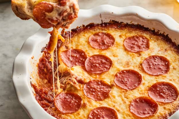 This Hot Cheesy Pizza Dip Is So Good You Could Eat It With a Spoon