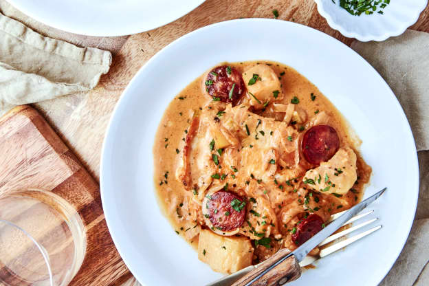 Creamy Chicken with Potatoes and Chorizo Is My Definition of a Perfect Meal