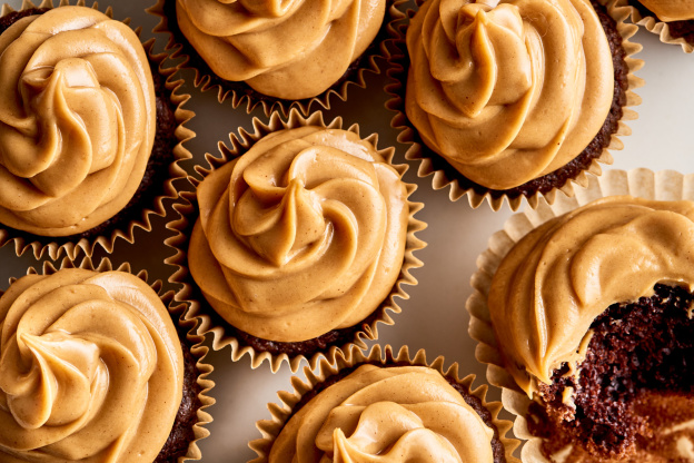 Peanut Butter Frosting Is the Perfect Cupcake Topper