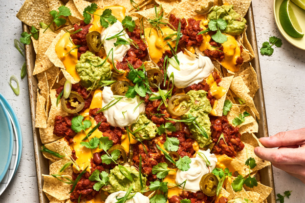 Chili Cheese Vegetarian Nachos Bring Some Plant-Based Fun to Your Plate