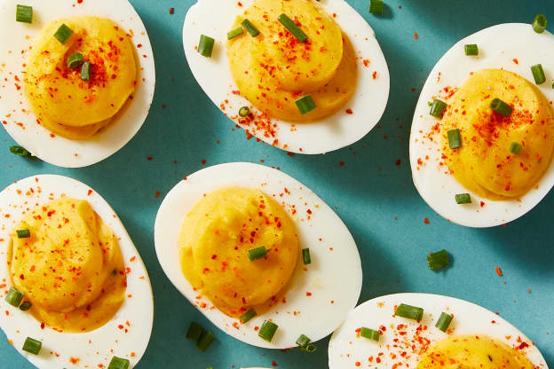 Togarashi Deviled Eggs Are a Cut Above the Rest