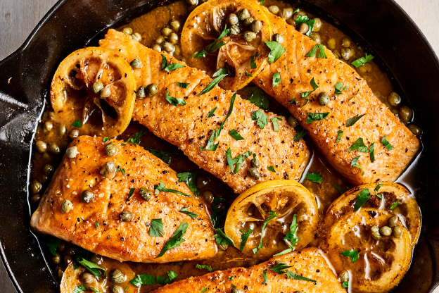 Giada de Laurentiis' Recipe for Salmon with Lemon-Caper Sauce Is a Delicious Dream Come True