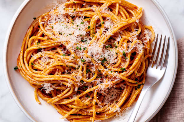 The $1 Grocery I Always Use to Make Basic Spaghetti Taste Extra Special