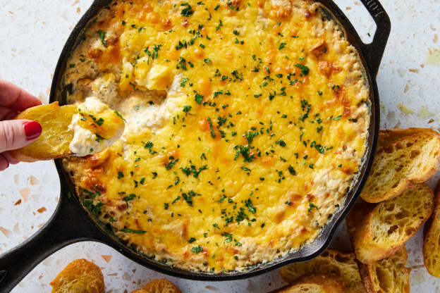 My Baked Cheesy Crab Dip Always Gets the Party Started